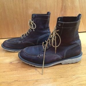 Timberland top stitch Leather Boots